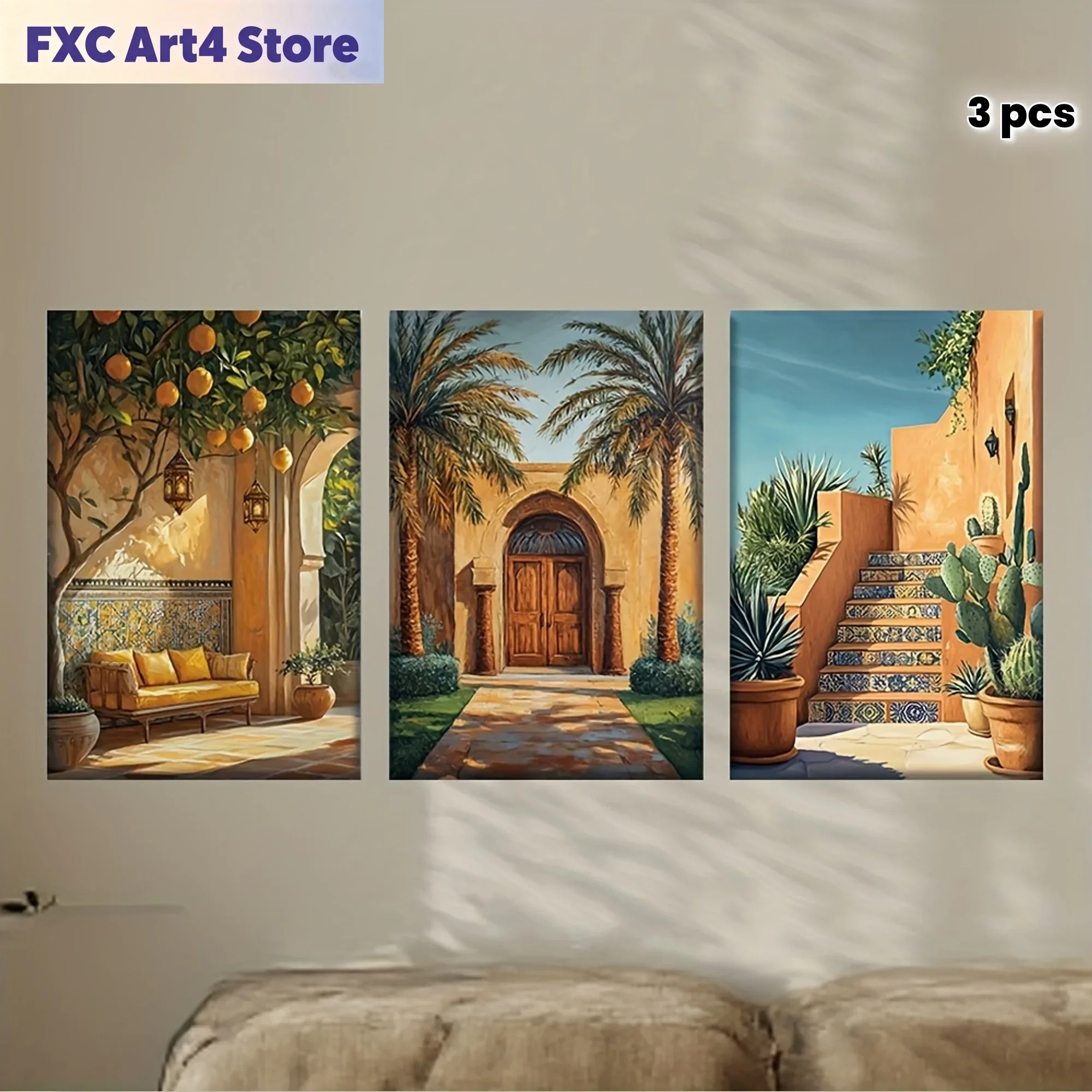Photography Kit - Lot de 3 tableaux sur toile
