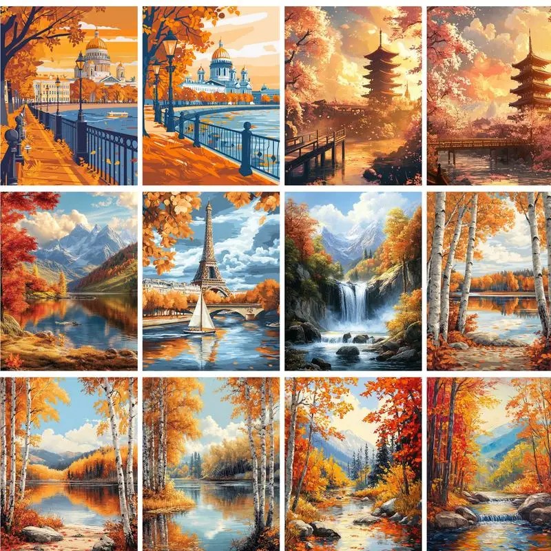 Photography Kit - Peinture par numéros sur toile 40x50cm,