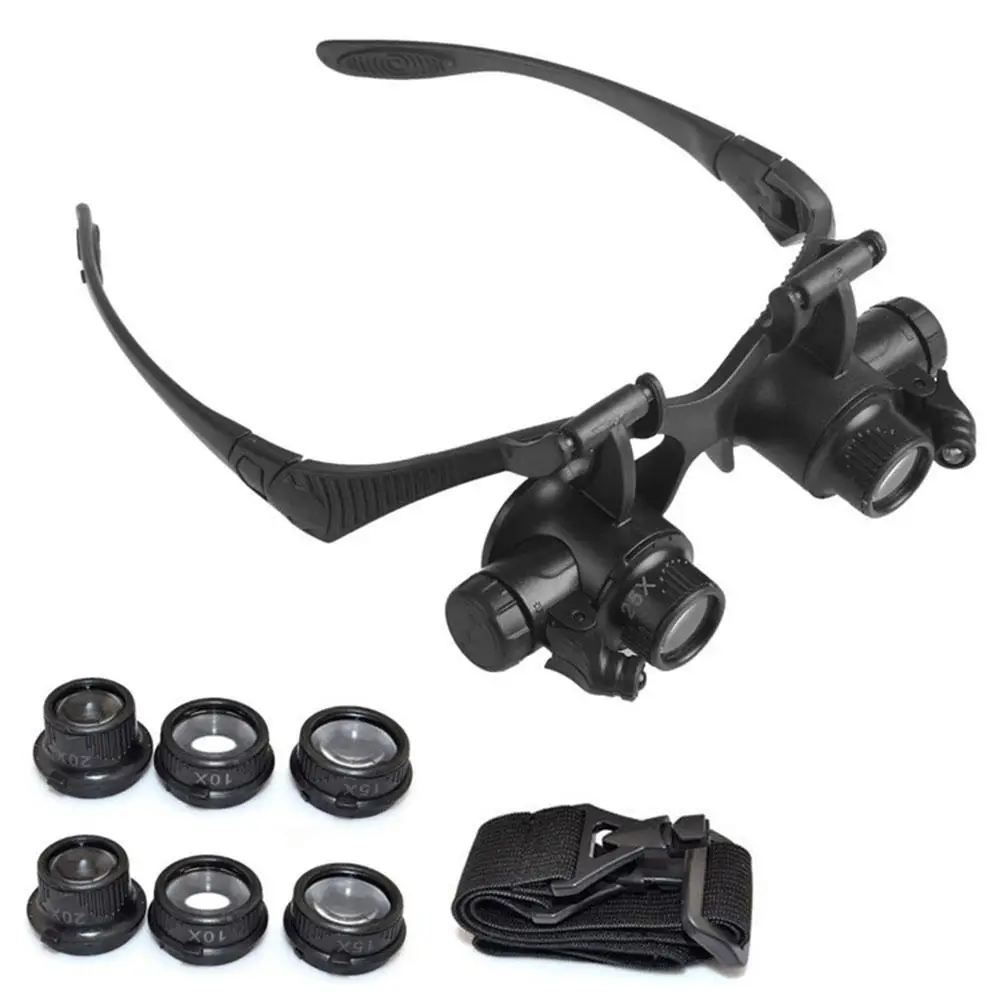Eye Piece Magnifier - Nouveau bandeau lumière LED lunettes Loupe
