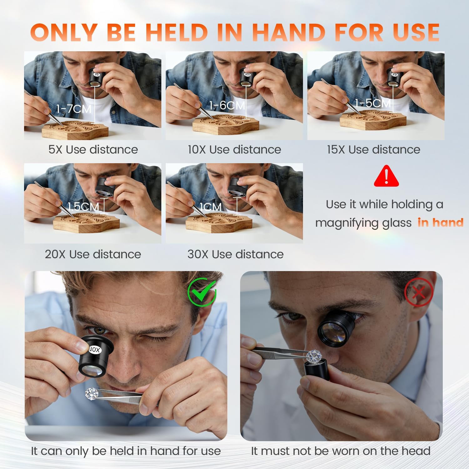 Ensemble de 5 loupes de bijout - Eye Piece Magnifier avis et prix