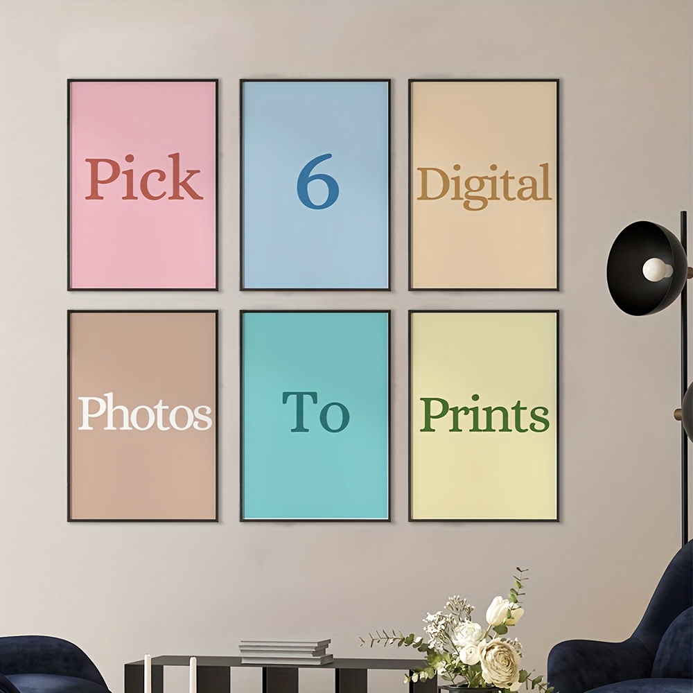 Lot de 6 impressions sur toile - Photography Kit avis et prix