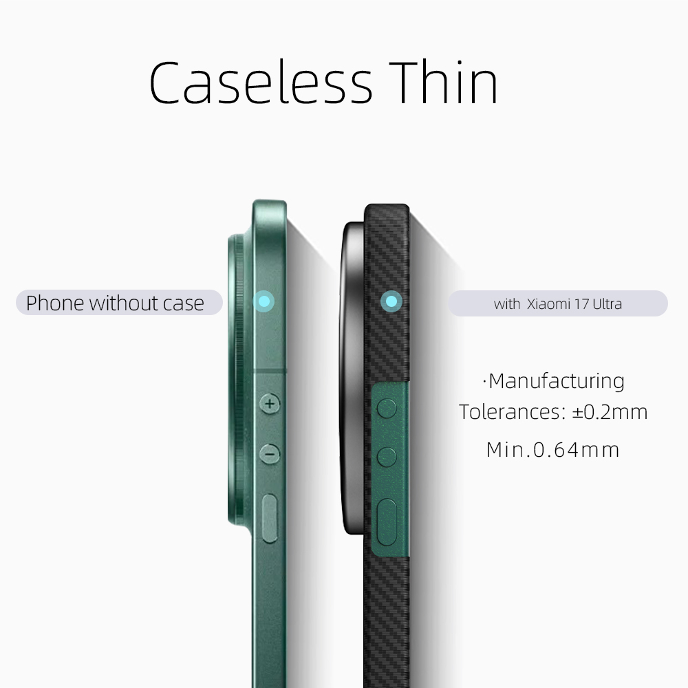 Étui de téléphone en fibre de  - Photography Xiaomi 17 Ultra avis et prix