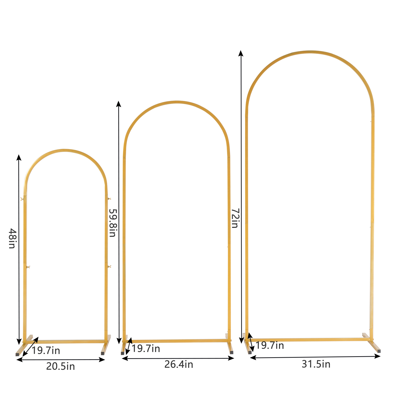 Lot de 3 kits d'arches métalli - Backdrop Stand Kit avis et prix