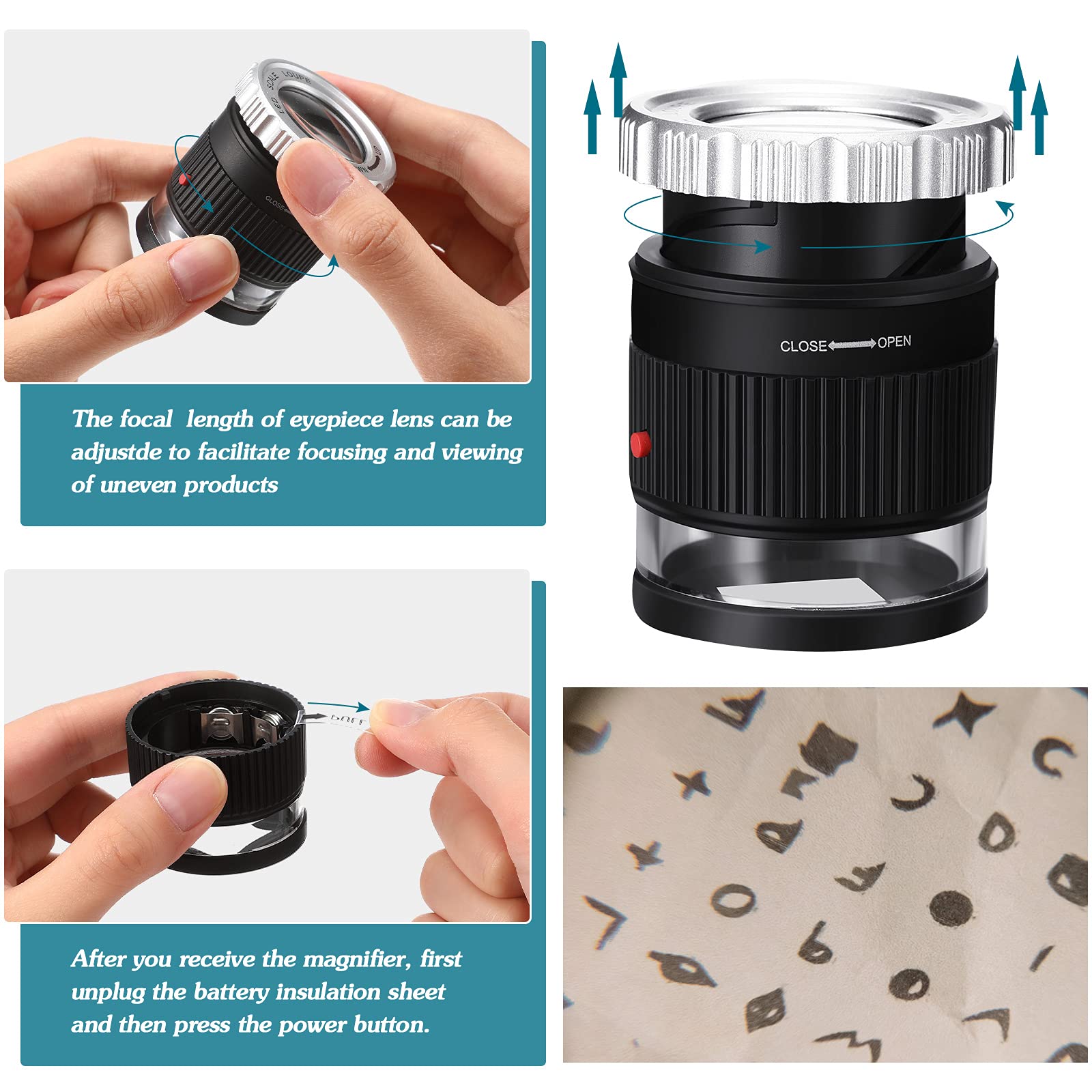 Loupe de poche 30X avec échell - Eye Piece Magnifier avis et prix
